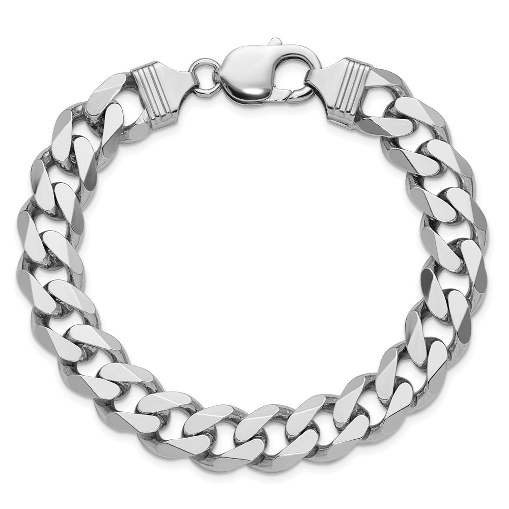 Sterling Silver Rhodium-plated 11mm Curb Chain (QCB300R-8)