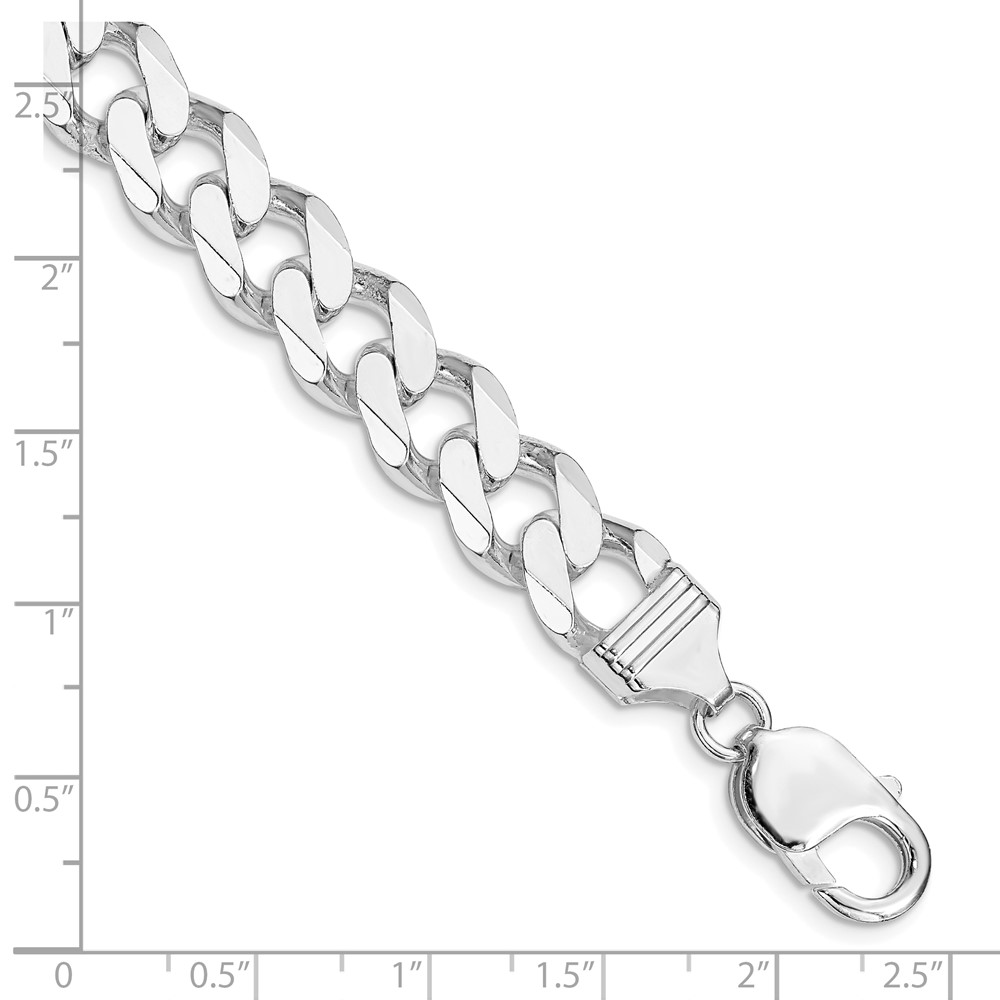 Sterling Silver Rhodium-plated 11mm Curb Chain (QCB300R-8)