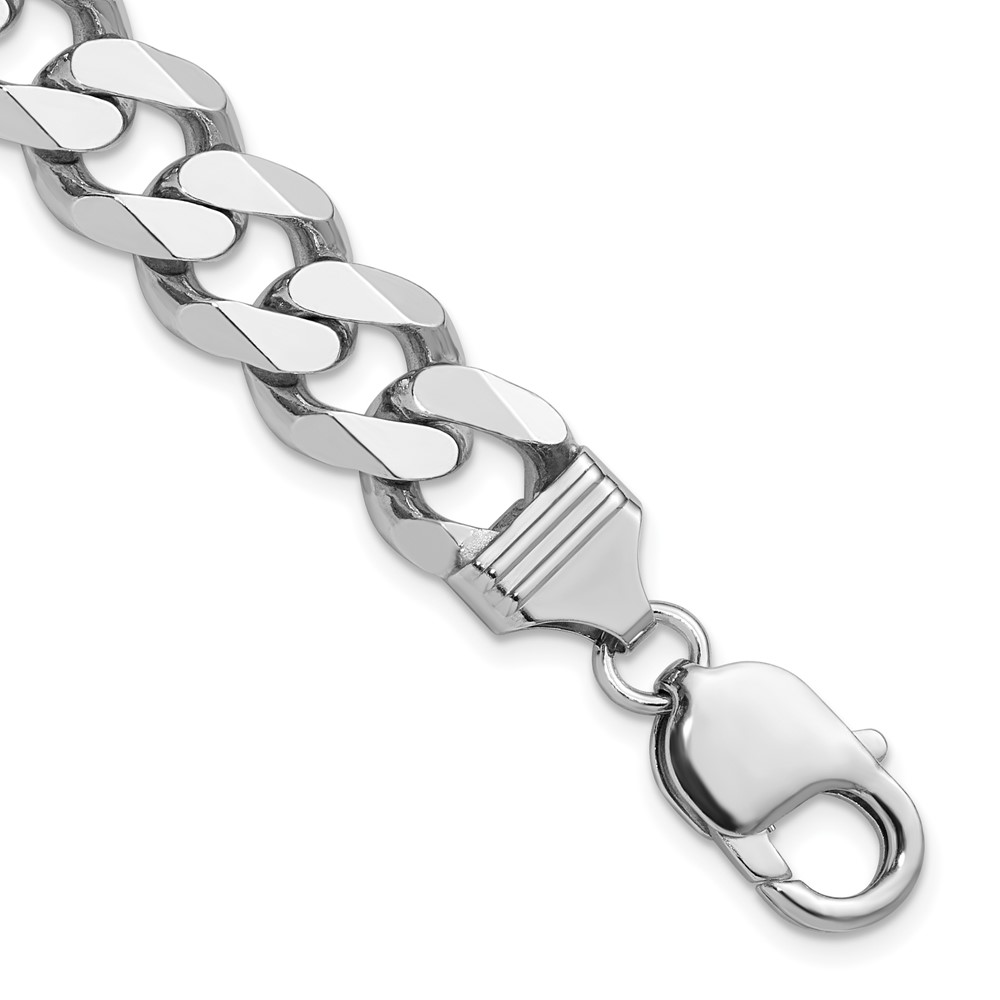Sterling Silver Rhodium-plated 11mm Curb Chain (QCB300R-8)