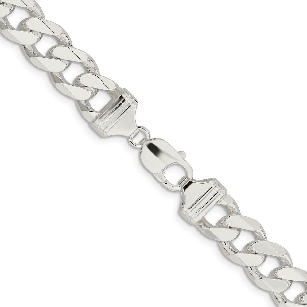 Sterling Silver 13mm Curb Chain (QCB350-20)