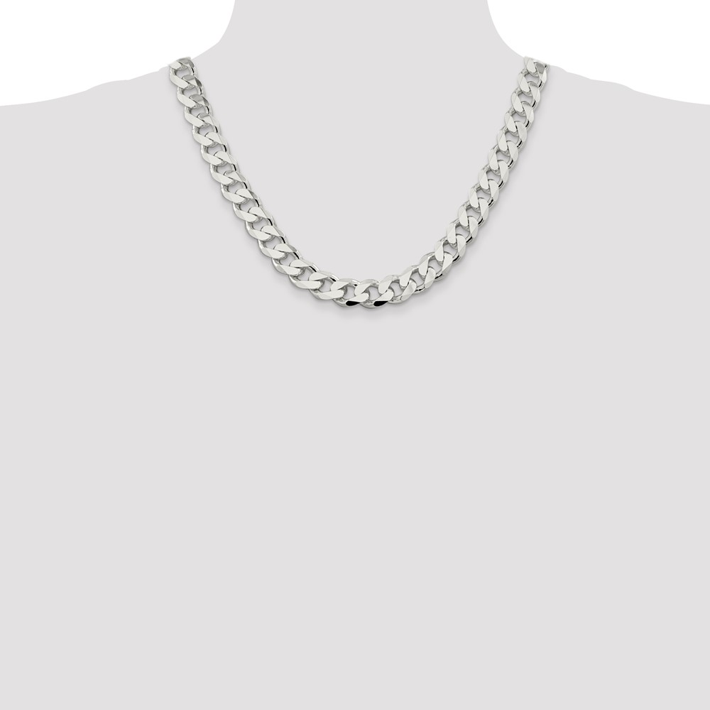 Sterling Silver 13mm Curb Chain (QCB350-20)