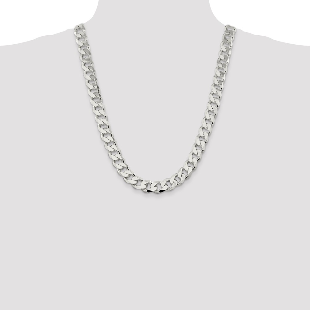 Sterling Silver 13mm Curb Chain (QCB350-24)