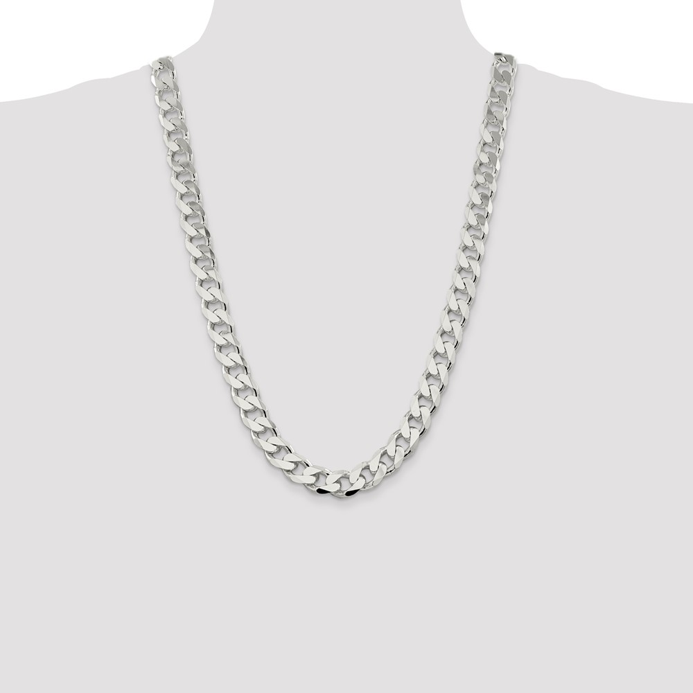 Sterling Silver 13mm Curb Chain (QCB350-26)