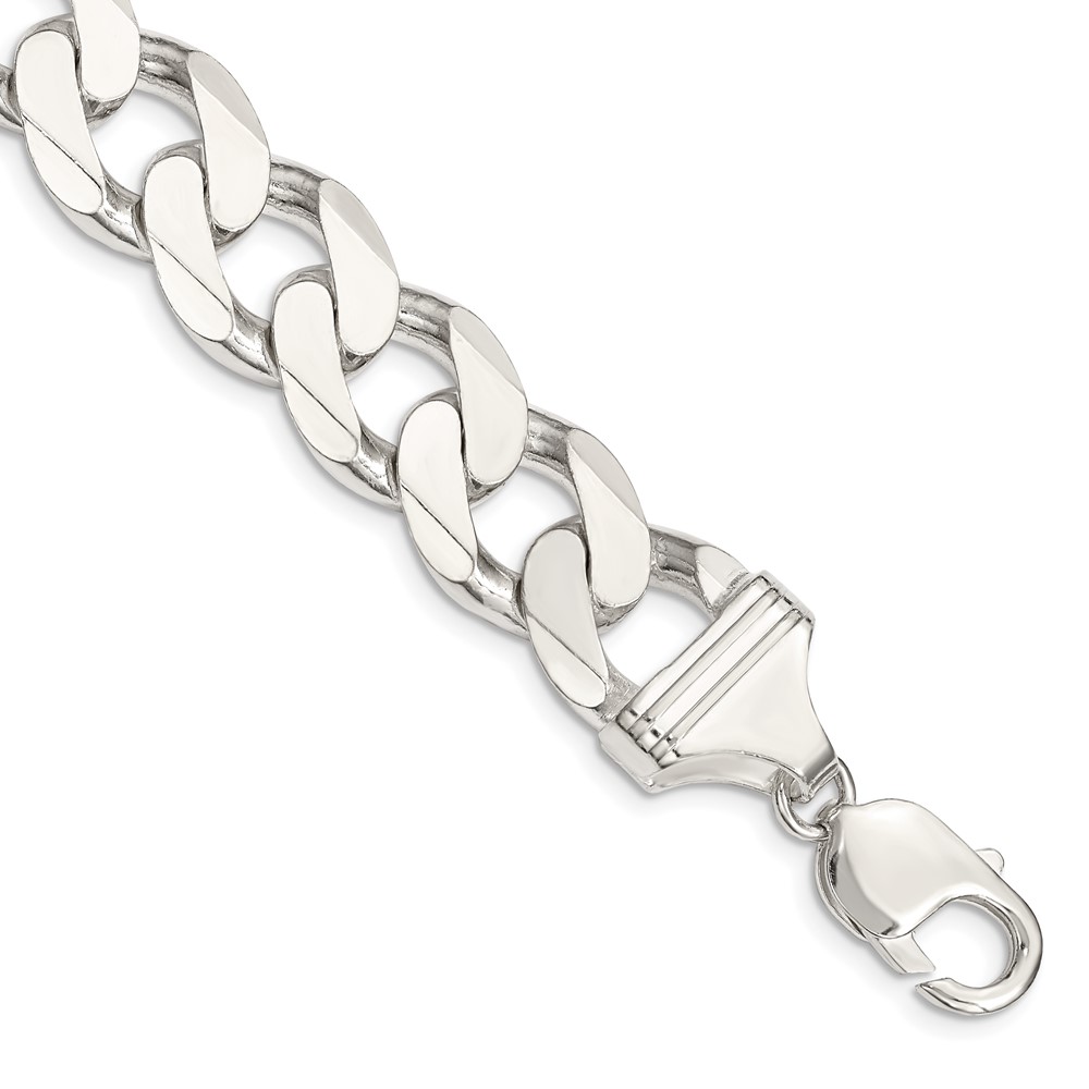 Sterling Silver 14.5mm Curb Chain (QCB400-10)