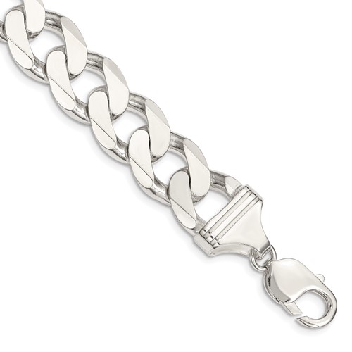 Sterling Silver 14.5mm Curb Chain