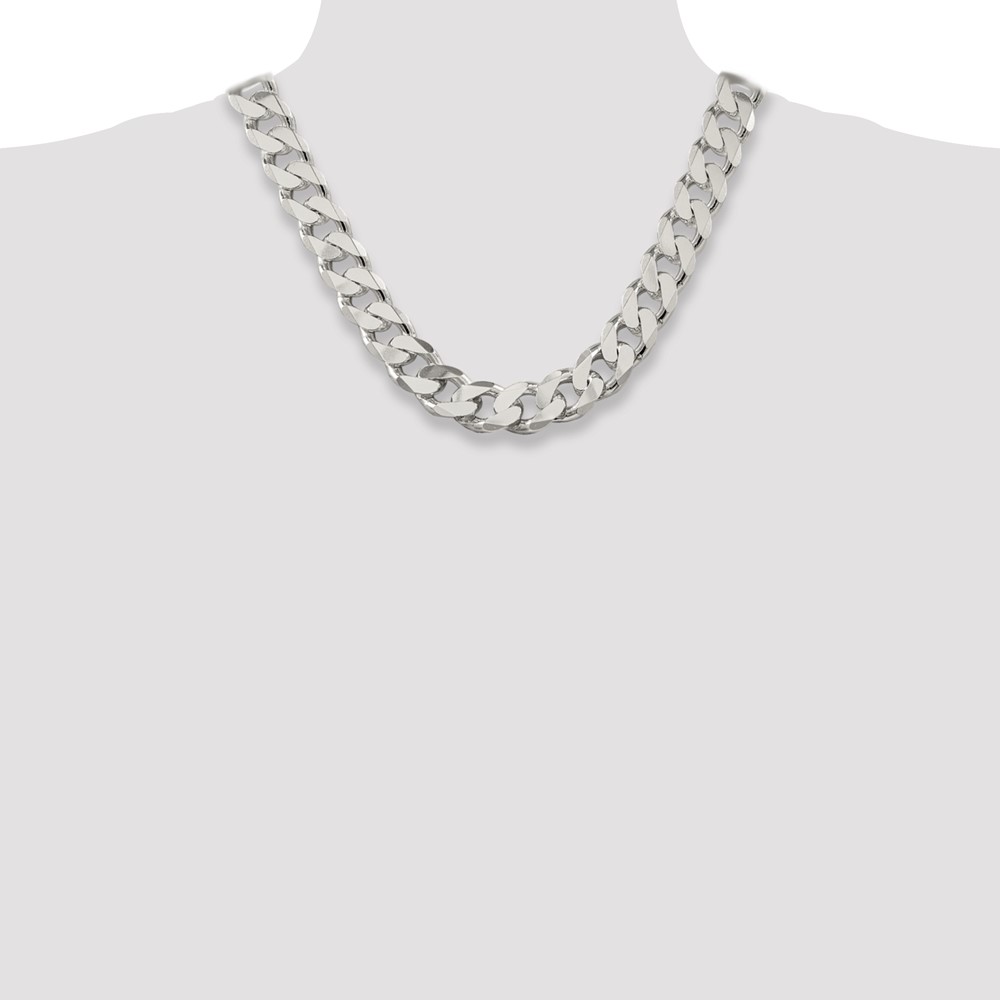 Sterling Silver 16.25mm Curb Chain (QCB450-20)