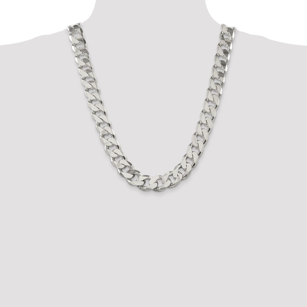 Sterling Silver 16.25mm Curb Chain (QCB450-24)