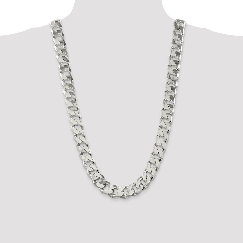Sterling Silver 16.25mm Curb Chain (QCB450-28)