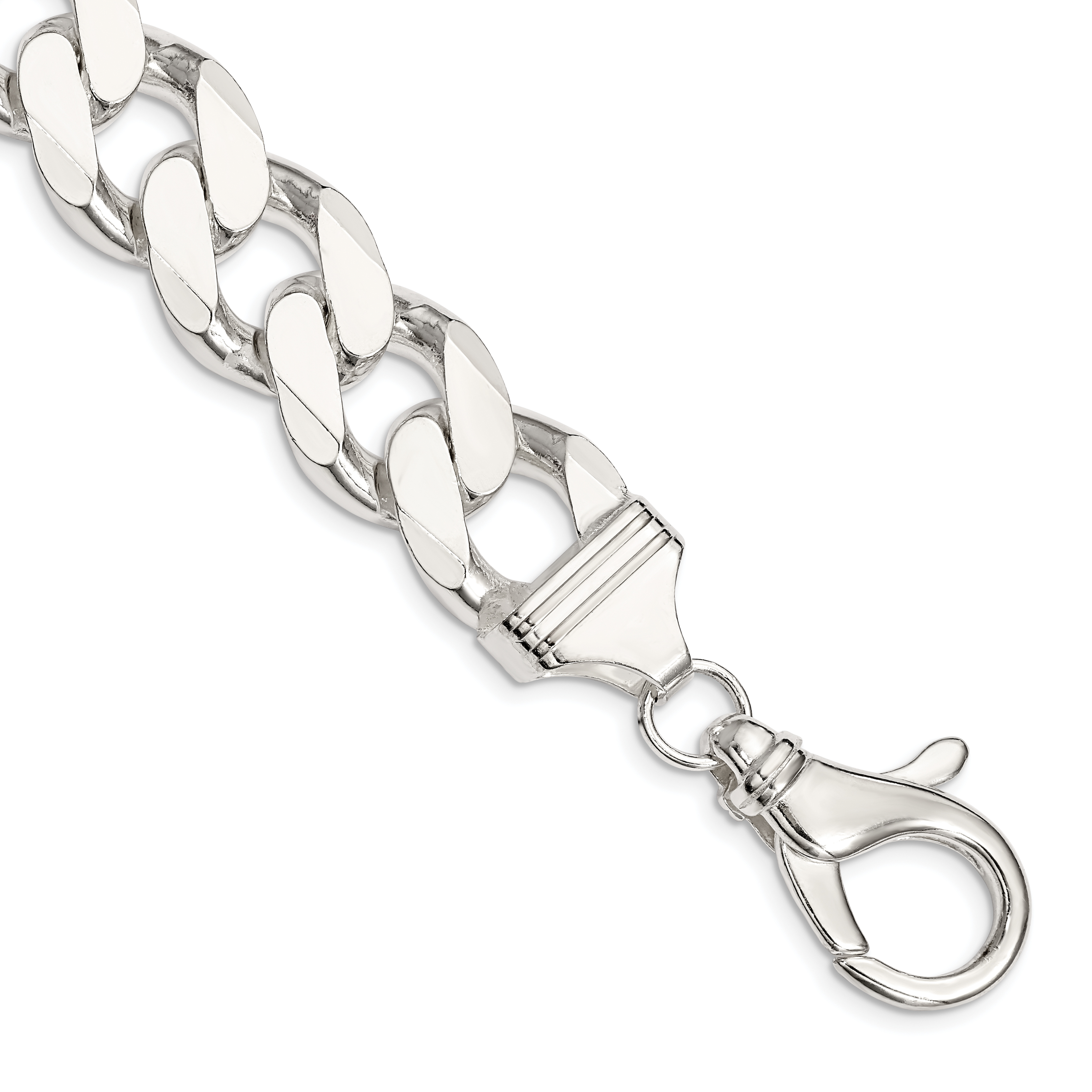 Sterling Silver 16.25mm Curb Chain (QCB450-10)