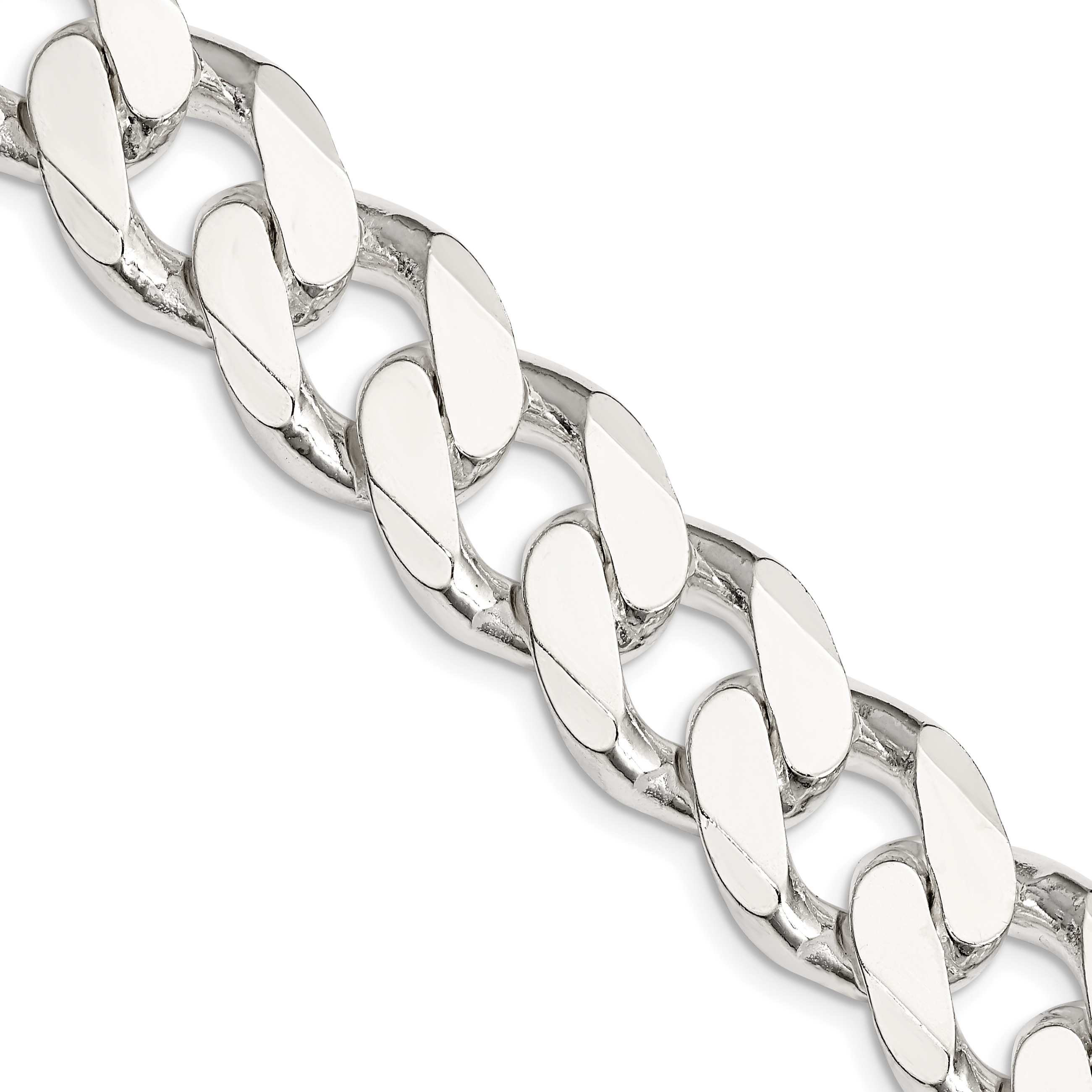 Sterling Silver 16.25mm Curb Chain (QCB450-28)
