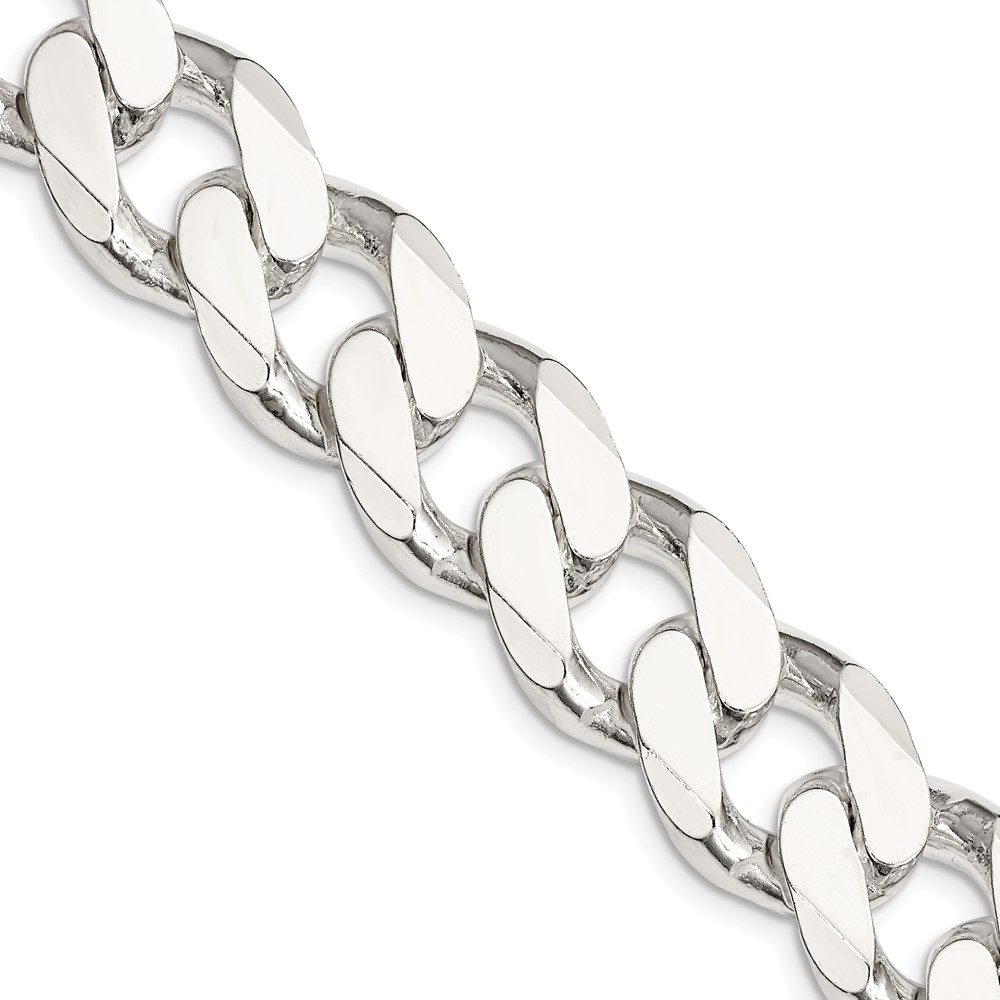 Sterling Silver 16.25mm Curb Chain (QCB450-28)