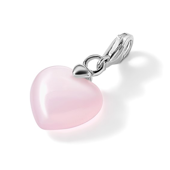 Amore La Vita Sterling Silver Rhodium-plated 3-D Purple Enameled Butterfly Charm with Fancy Lobster Clasp