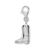 SS RH Click-on Polished Boot Charm view 3