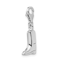 SS RH Click-on Polished Boot Charm view 1