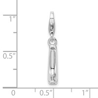 SS RH Click-on Polished Boot Charm view 5