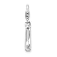 SS RH Click-on Polished Boot Charm view 2