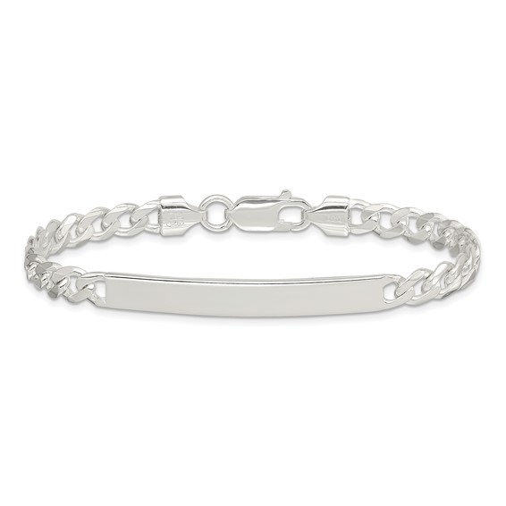 Sterling Silver Curb ID Bracelet