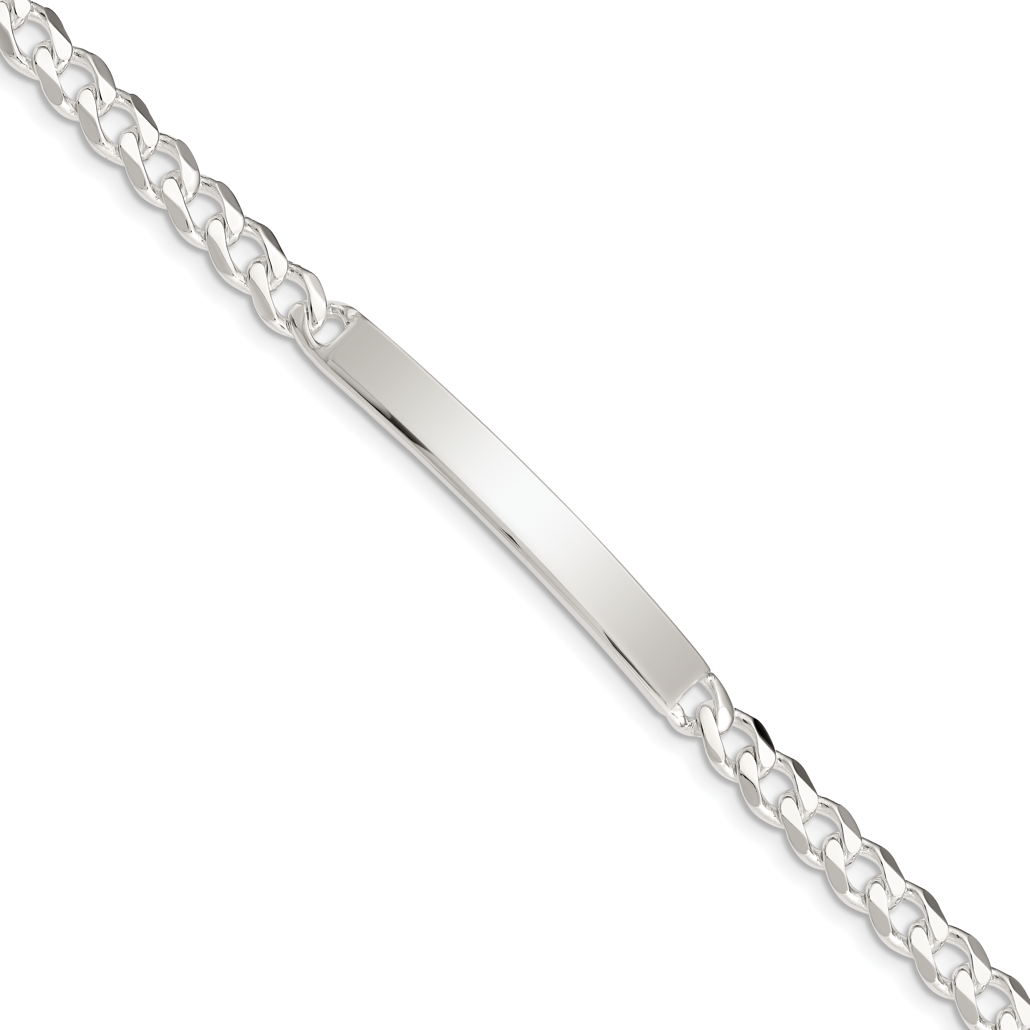 Silver Curb ID Bracelet QCD150