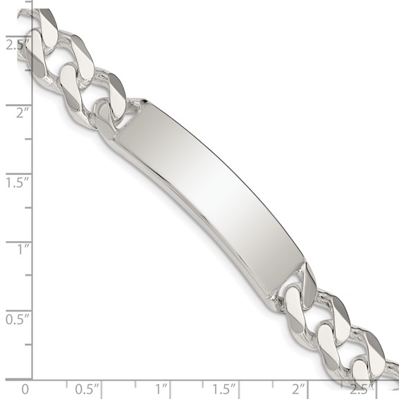 Sterling Silver Curb Link ID Bracelet