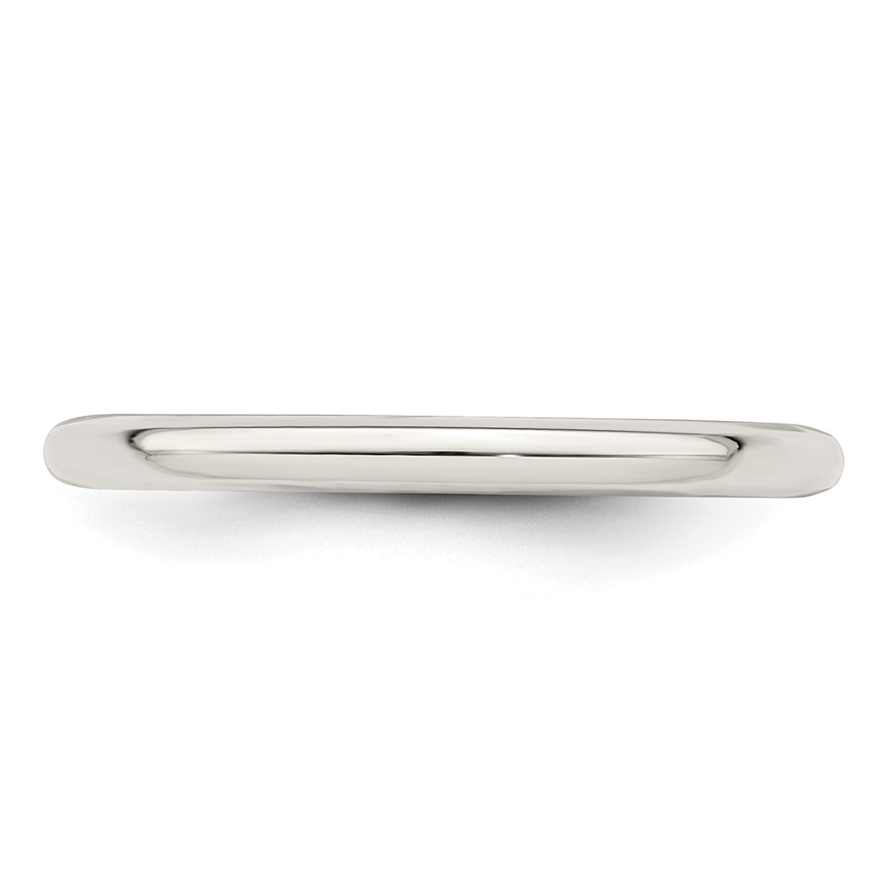 Sterling Silver 2mm Comfort Fit Size 4 Band (QCF020-4)