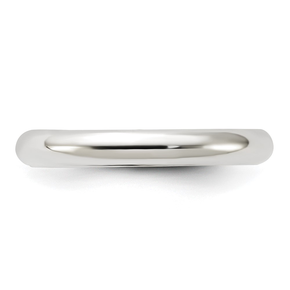 Sterling Silver 3mm Comfort Fit Size 5 Band (QCF030-5)