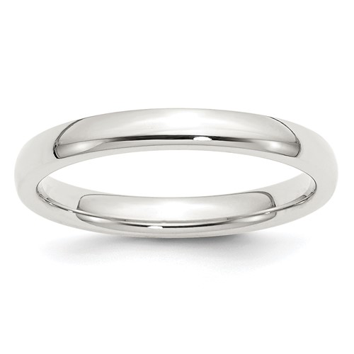 Sterling Silver 3mm Comfort Fit Band, Size 4
