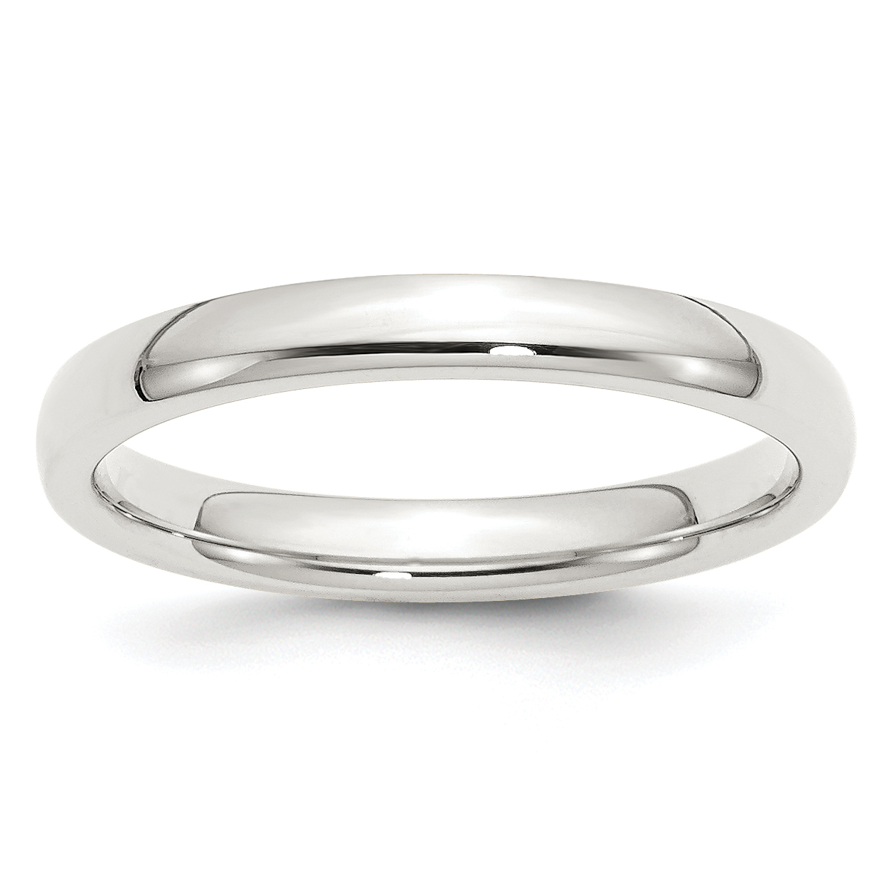 Sterling Silver 3mm Comfort Fit Size 12.5 Band (QCF030-12.5)