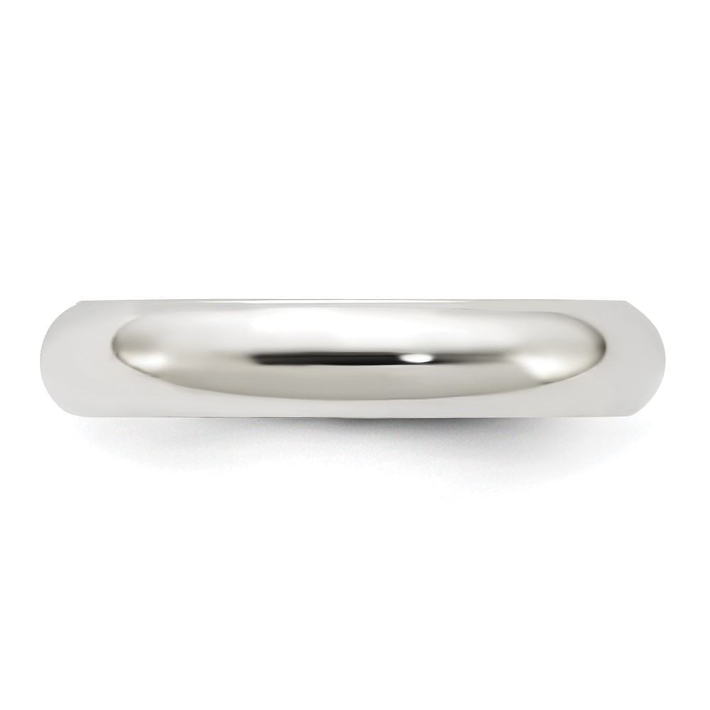 Sterling Silver 4mm Comfort Fit Size 10 Band (QCF040-10)