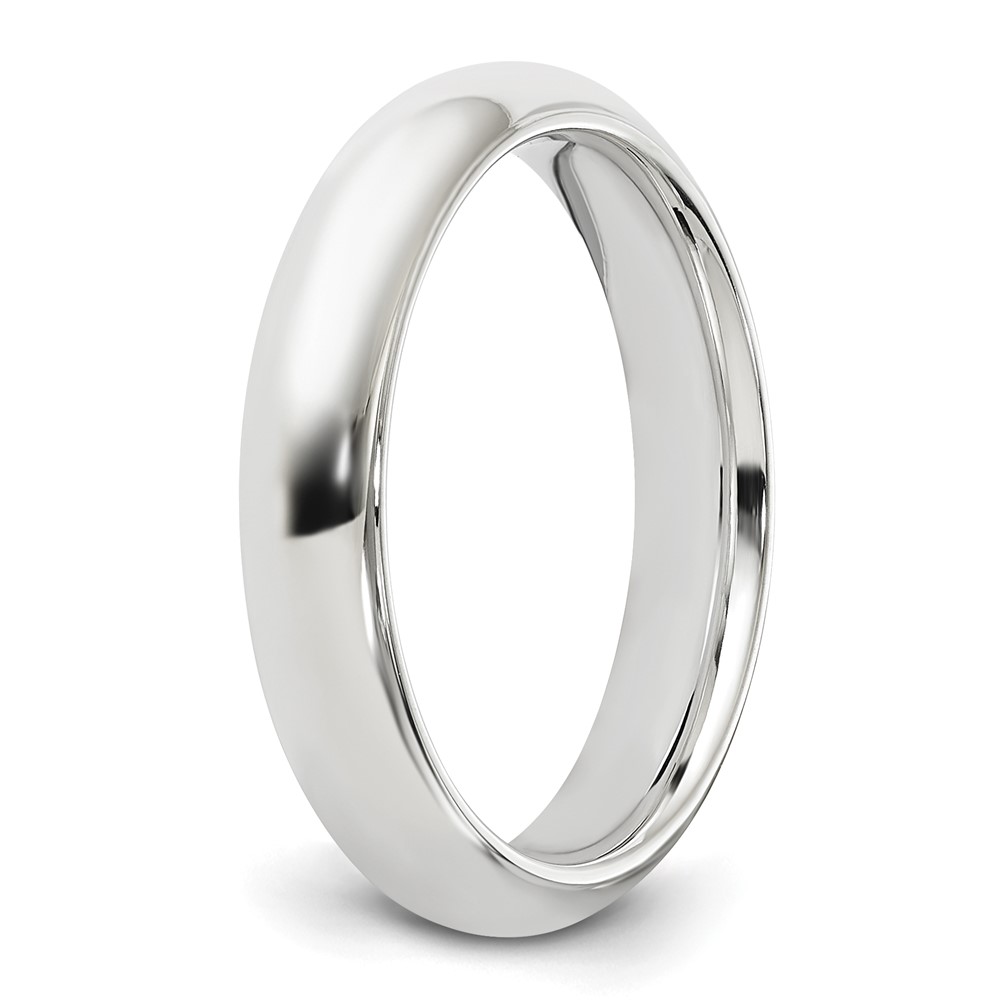 Sterling Silver 4mm Comfort Fit Size 10 Band (QCF040-10)
