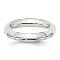 Sterling Silver 4mm Comfort Fit Band view 1