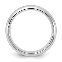 Sterling Silver Rhodium-plated 4mm Comfort Fit Band - Size 4 view 2