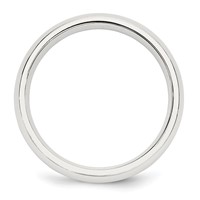 Sterling Silver 5mm Comfort Fit Band, Size 4 view 2