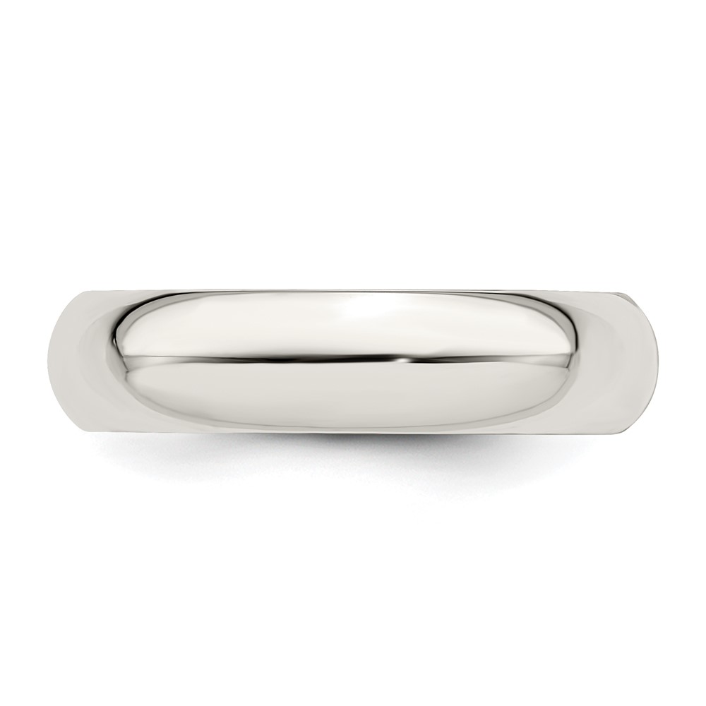 Sterling Silver 5mm Comfort Fit Size 7.5 Band (QCF050-7.5)
