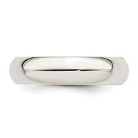 Sterling Silver 5mm Comfort Fit Band, Size 4 view 5