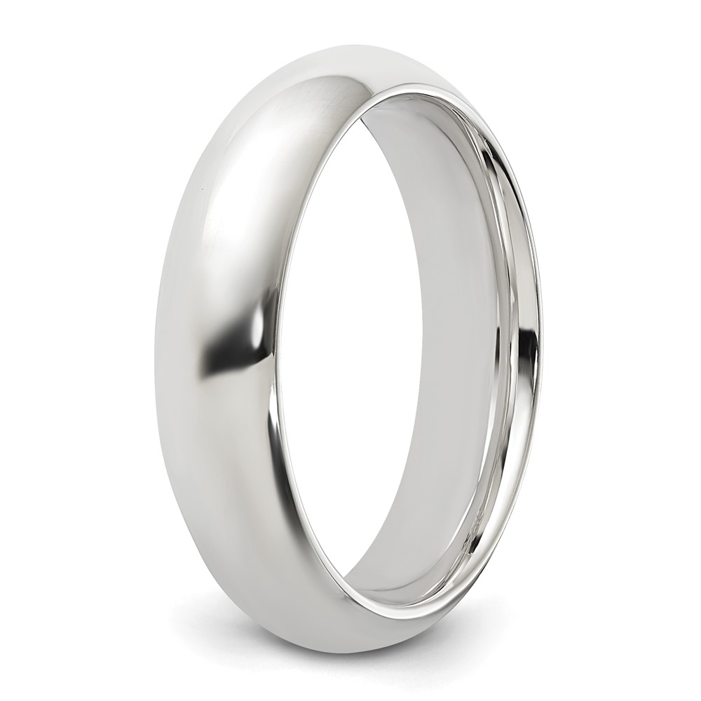 Sterling Silver 5mm Comfort Fit Size 7.5 Band (QCF050-7.5)