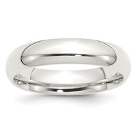 Sterling Silver 5mm Comfort Fit Band, Size 4 view 1
