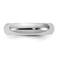 Sterling Silver Rhodium-plated 5mm Comfort Fit Band view 3