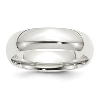 Sterling Silver 6mm Comfort Fit Band - Size 4 view 1