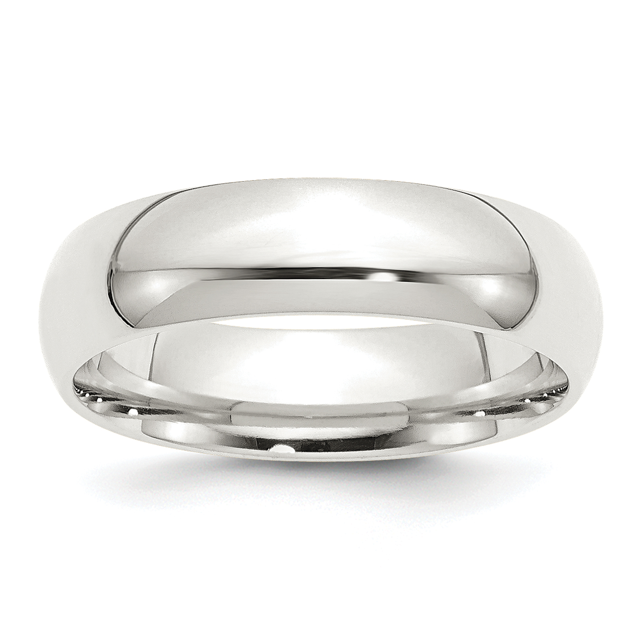 Sterling Silver 6mm Comfort Fit Size 12.5 Band (QCF060-12.5)