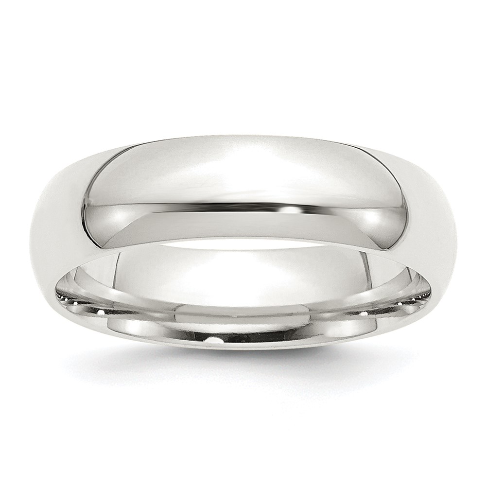 Sterling Silver 6mm Comfort Fit Size 12.5 Band (QCF060-12.5)