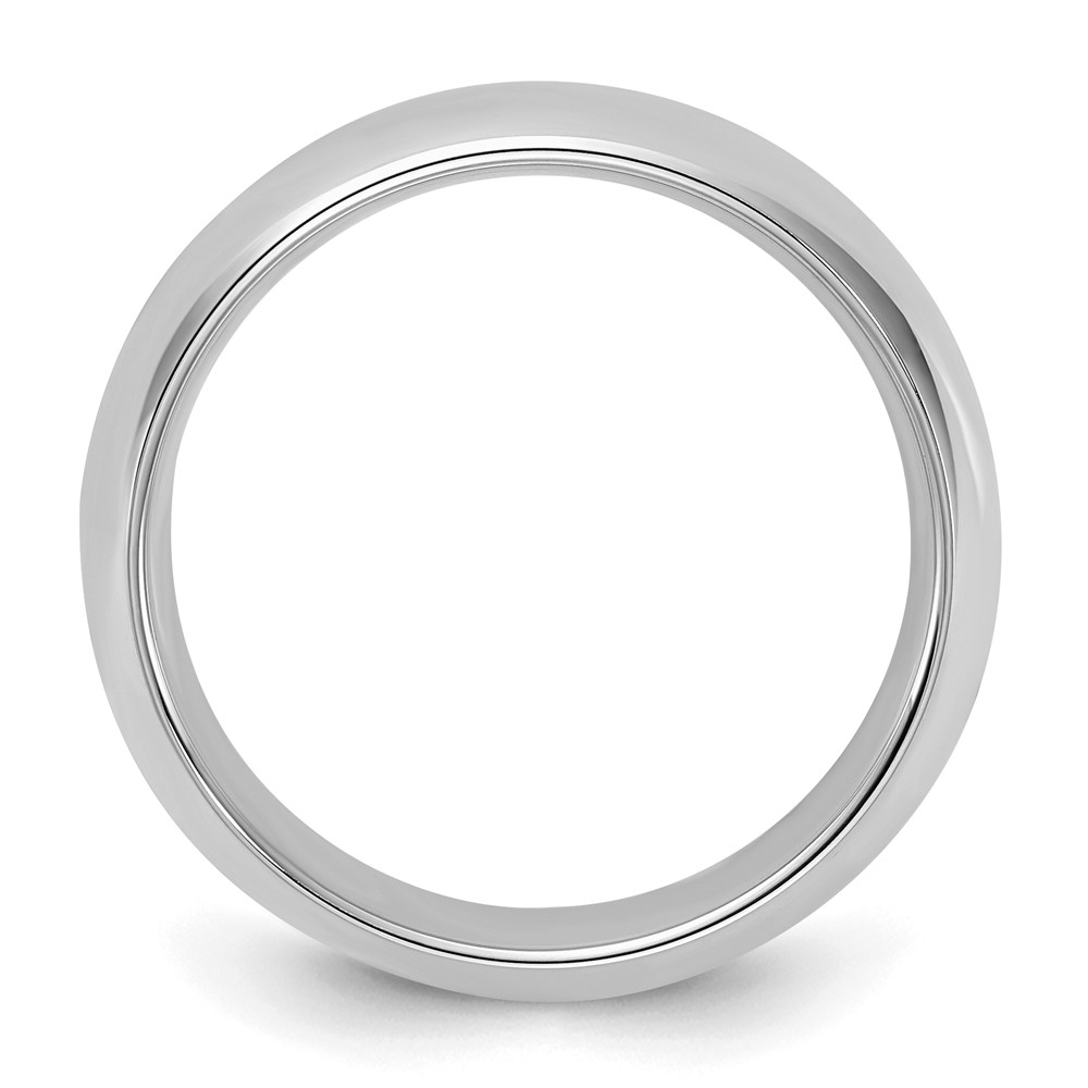 Sterling Silver Rhodium-plated 6mm Comfort Fit Size 11 Band (QCF060RH-11)