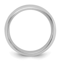 Sterling Silver Rhodium-plated 6mm Comfort Fit Band view 2