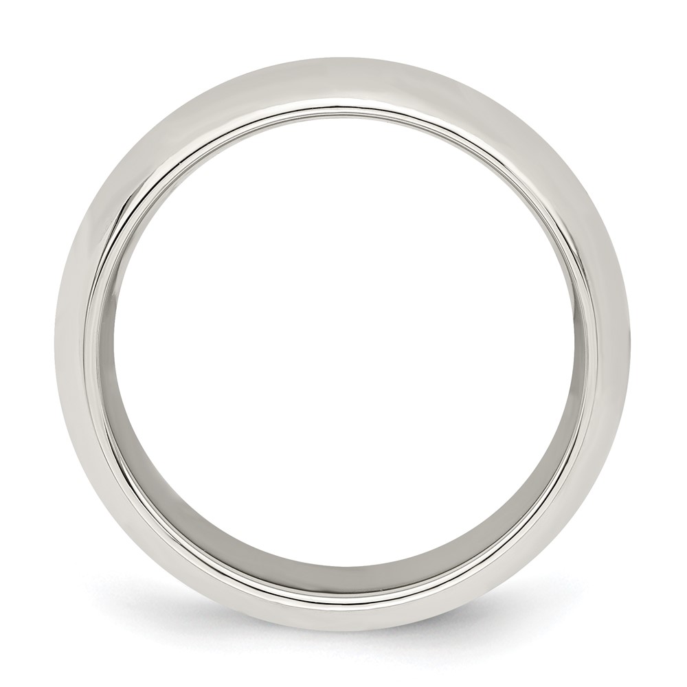Sterling Silver 7mm Comfort Fit Size 6 Band (QCF070-6)