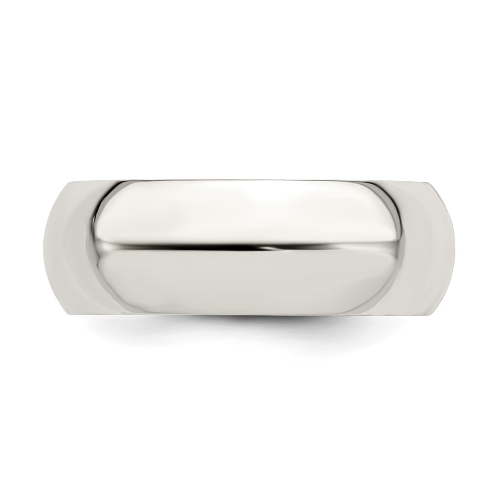 Sterling Silver 7mm Comfort Fit Size 6 Band (QCF070-6)