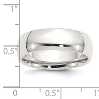 Sterling Silver 7mm Comfort Fit Band view 3