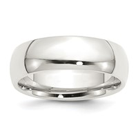 Sterling Silver 7mm Comfort Fit Band view 1