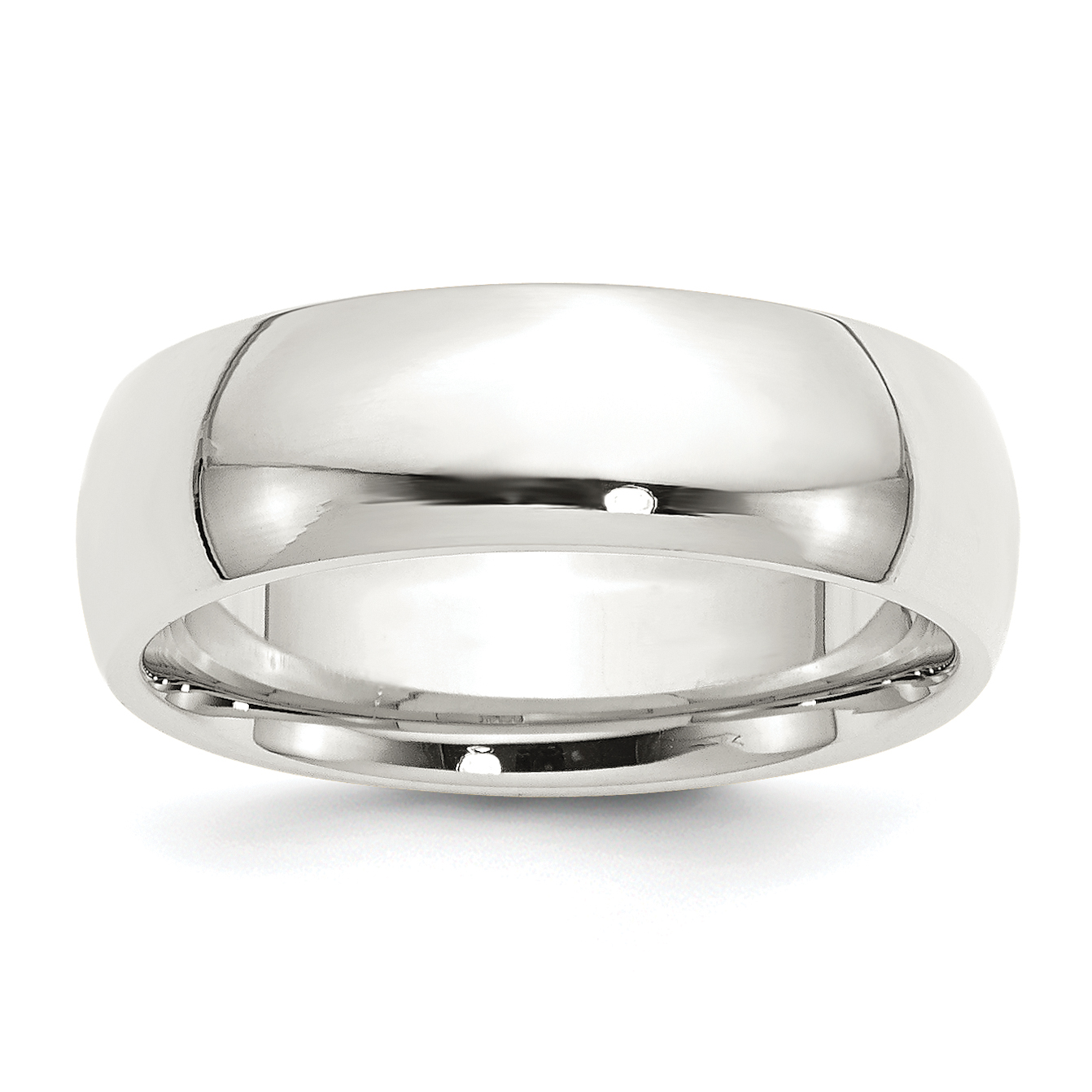 Sterling Silver 7mm Comfort Fit Size 12.5 Band (QCF070-12.5)