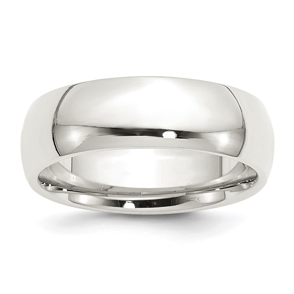 Sterling Silver 7mm Comfort Fit Size 12.5 Band (QCF070-12.5)
