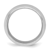 Sterling Silver Rhodium-plated 7mm Comfort Fit Band view 2