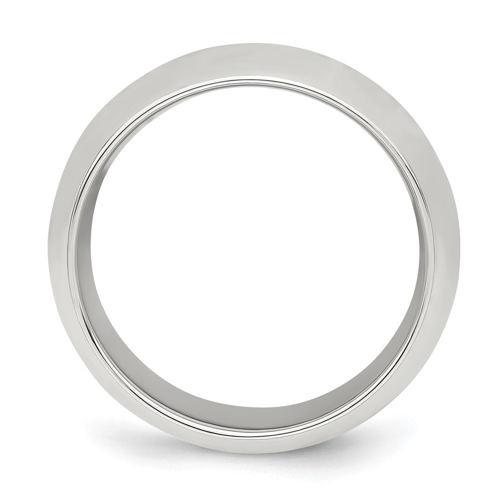 Sterling Silver 8mm Comfort Fit Size 10.5 Band (QCF080-10.5)